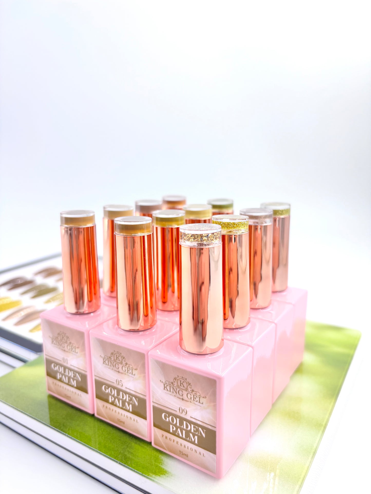 12 Colors Golden Palm Collection - KingGel Brand