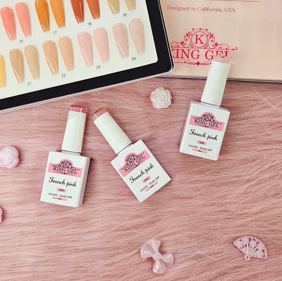 24 colors French Pink Collection - KingGel