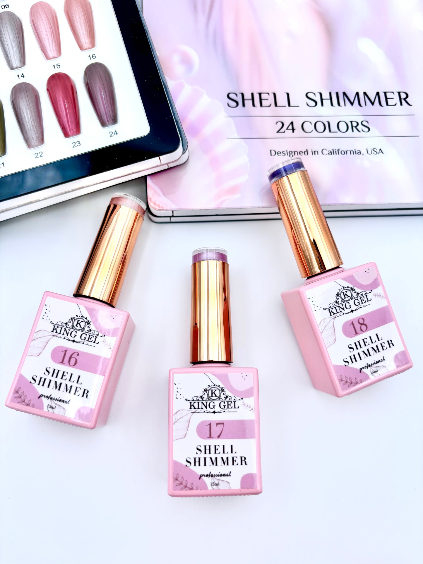 24 colors Shell Shimmer Collection - KingGel