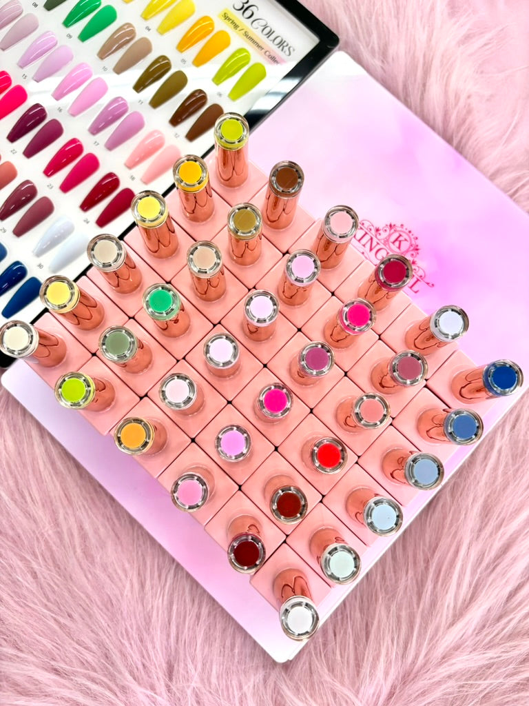 36 Colors Spring Summer Gel Collection - KingGel Brand