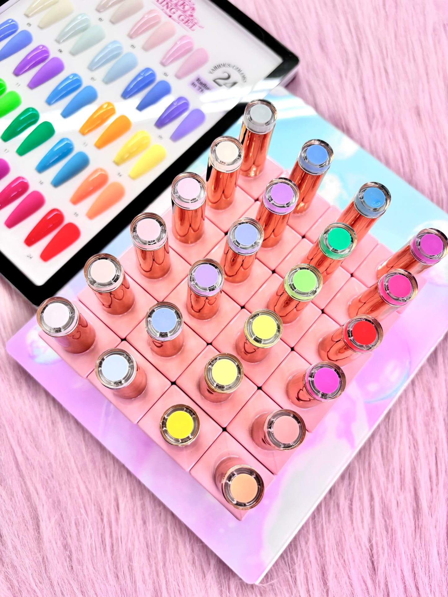 24 colors Radiant Glow in the Dark Collection - KingGel