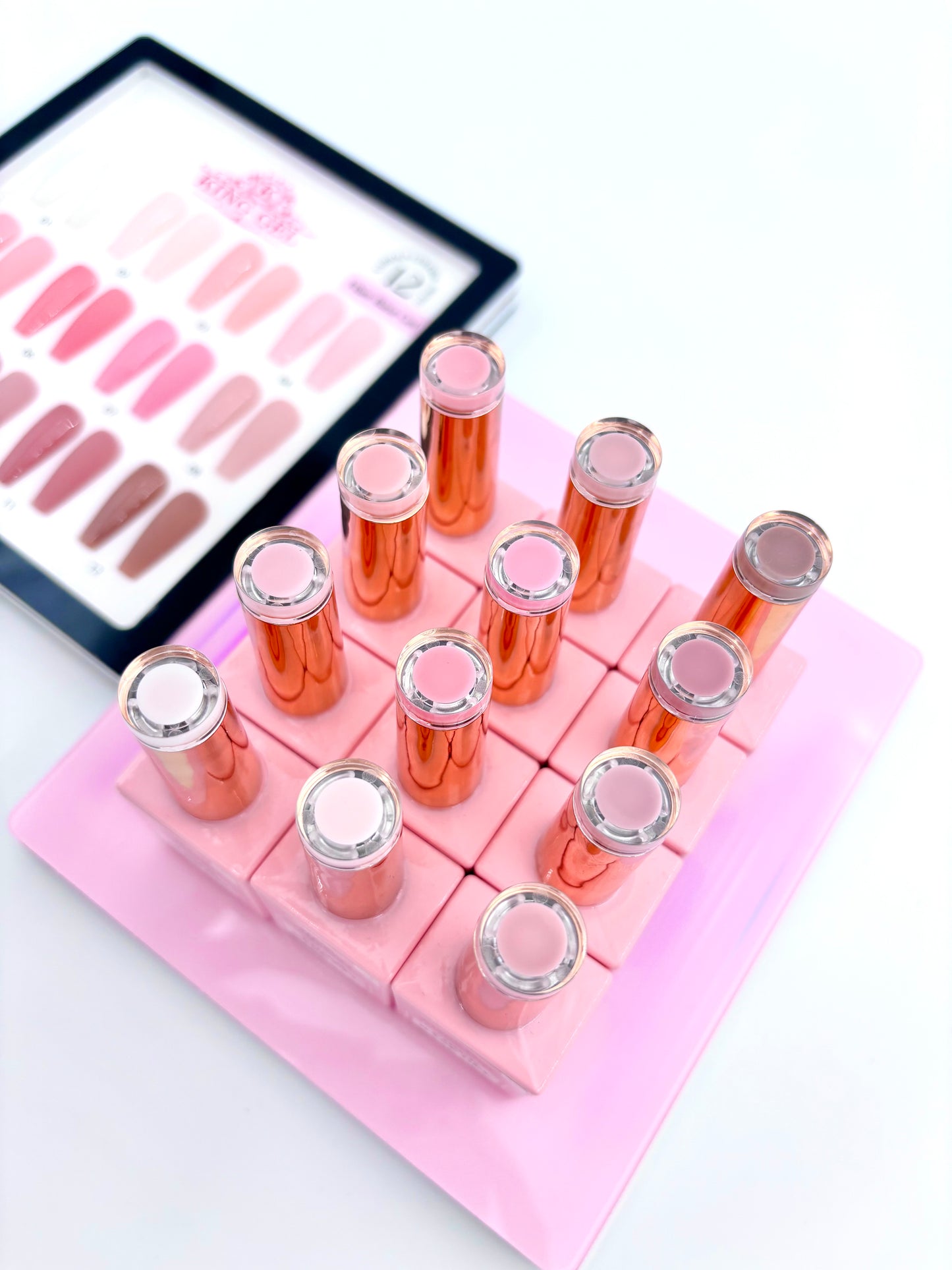 12 Colors Fiber Base Collection - KingGel Brand - Builder gel consistency
