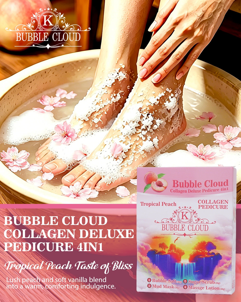 Bubble cloud deluxe 4in1 - 1 case (100pc)