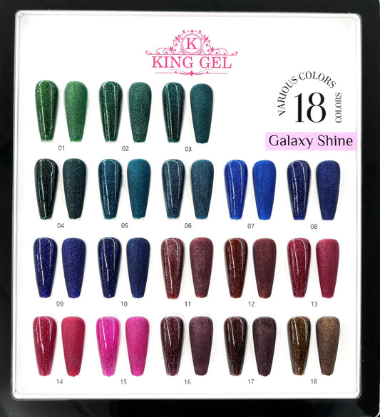 18 Colors Galaxy Shine Collection - KingGel Brand