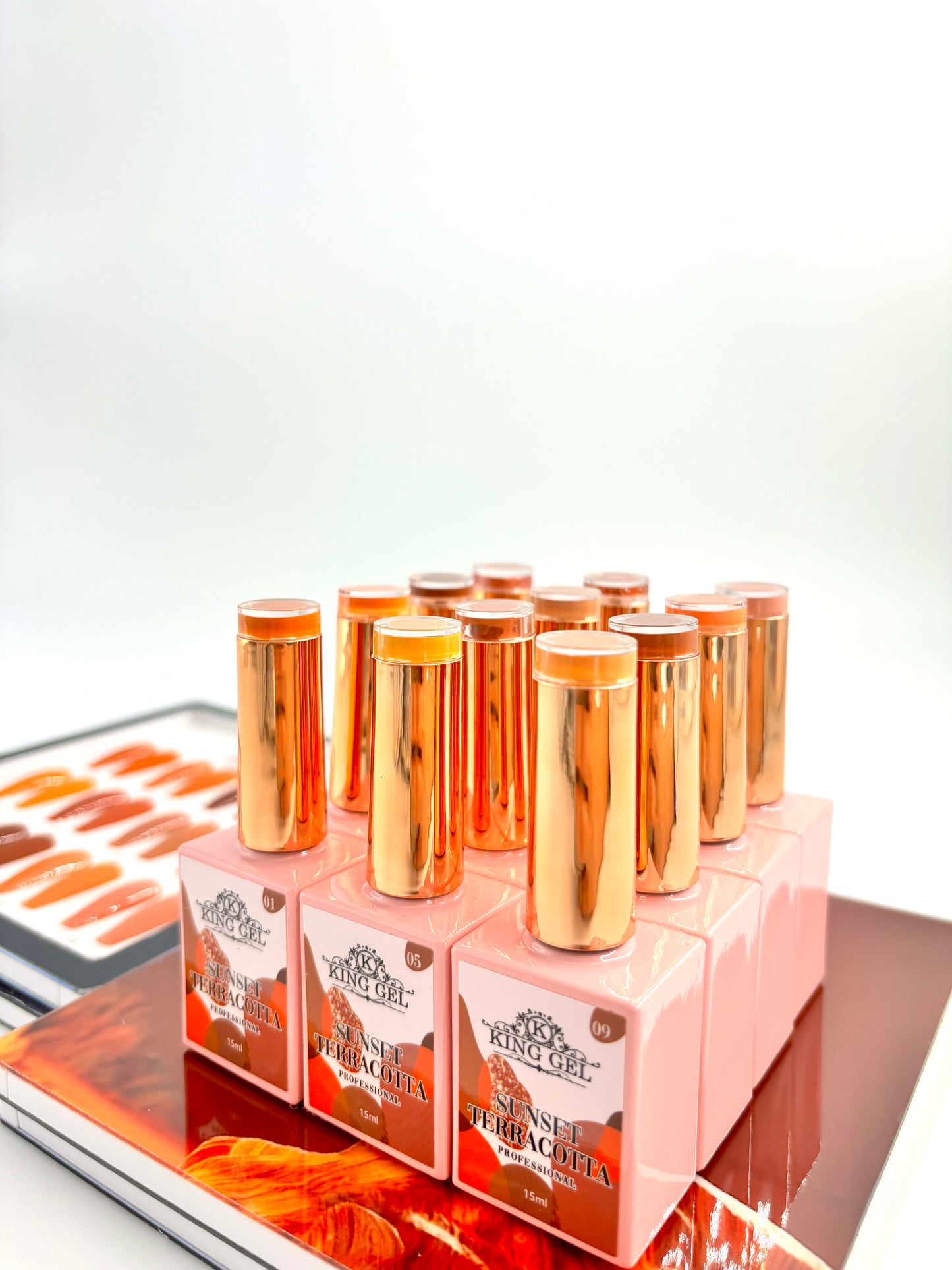 12 Colors Sunset Terracotta Collection - KingGel Brand