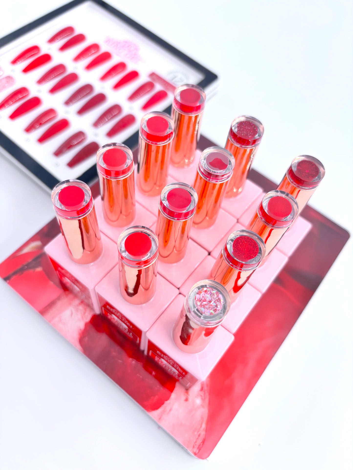 12 Colors Blissful Crimson Collection - KingGel Brand