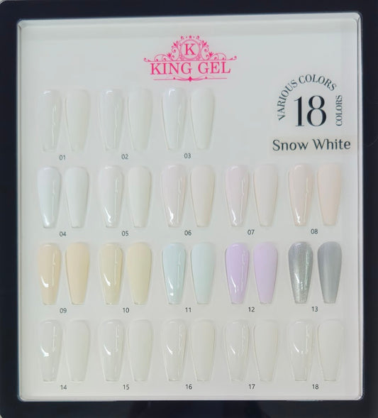 18 Colors Snow White Collection - KingGel Brand