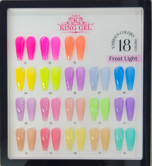 18 Colors Frost Light Collection - KingGel Brand