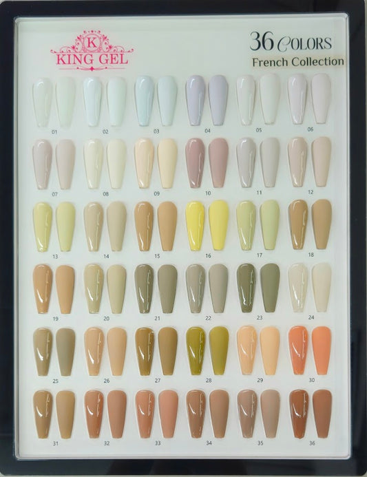 36 Colors French Collection - KingGel Brand