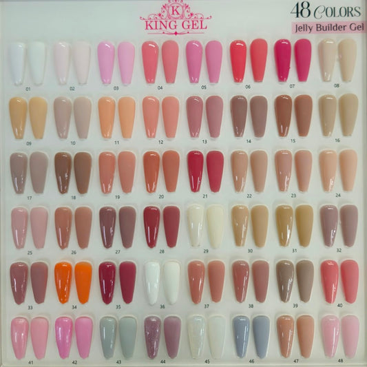 48 colors Jelly Builder Gel Collection - KingGel