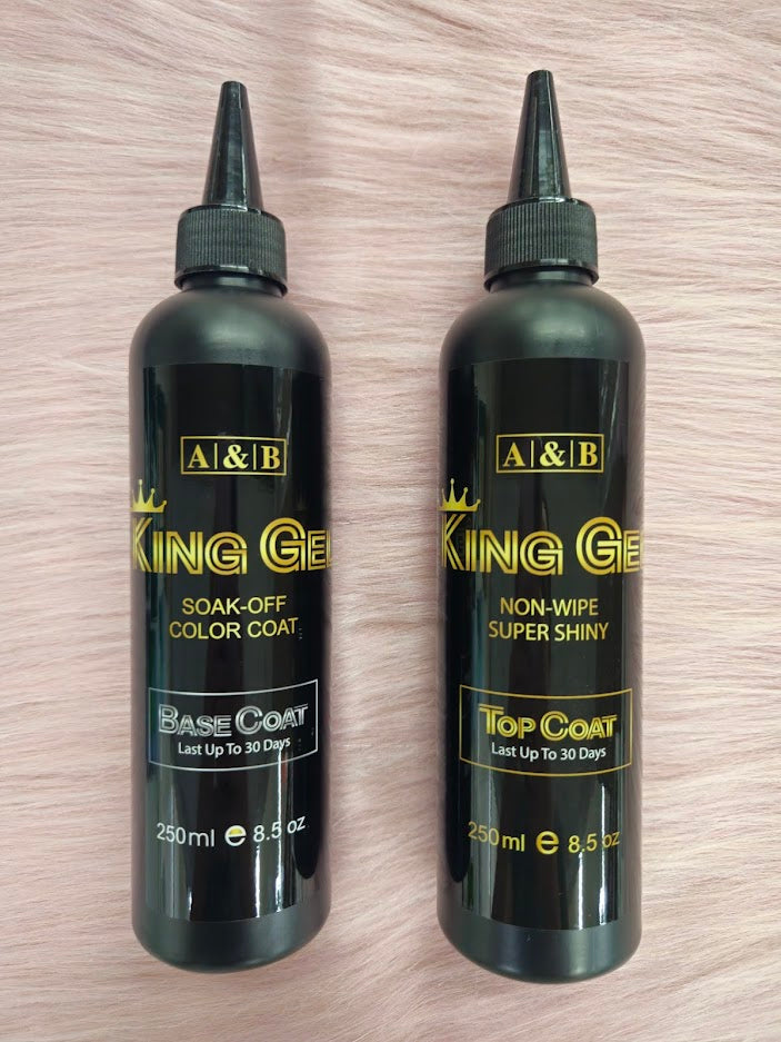 KingGel 8oz Base Coat / Top Coat Refill Bundles