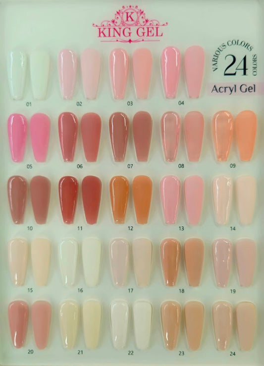 24 colors Acryl Gel Collection - KingGel