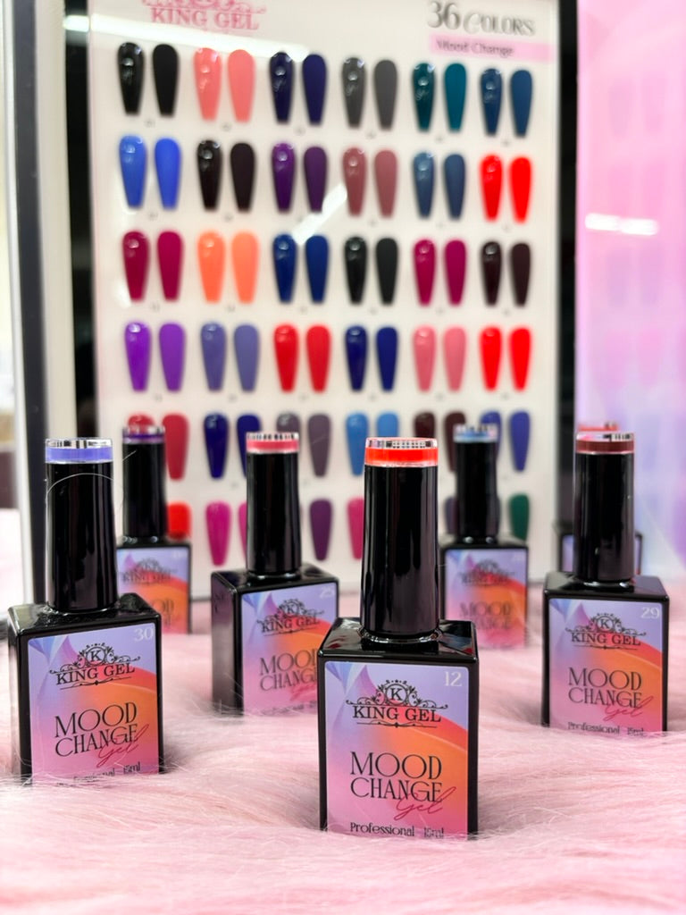 36 Colors Mood Change Gel Collection - KingGel Brand