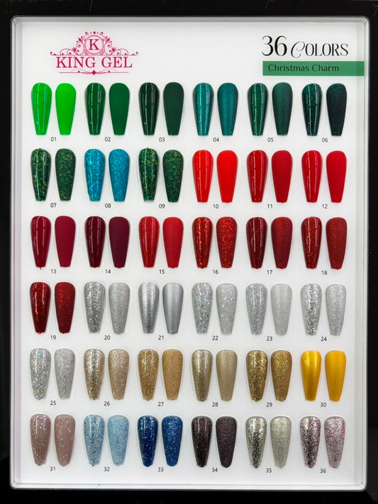 36 Colors Christmas Charm Collection - KingGel Brand