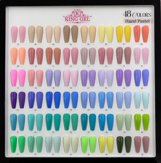 48 colors Hazel Pastel Collection - KingGel