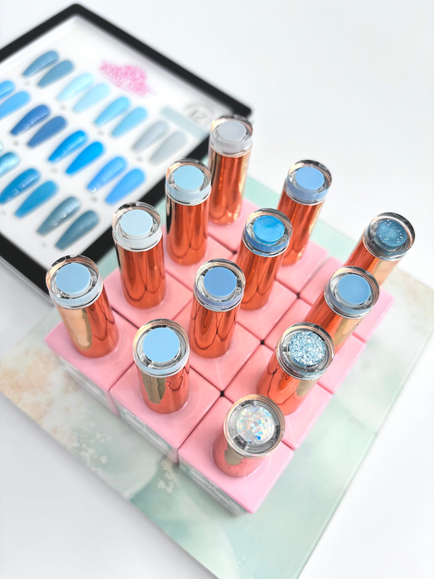 12 Colors Frosted Sky Gel Collection - KingGel Brand