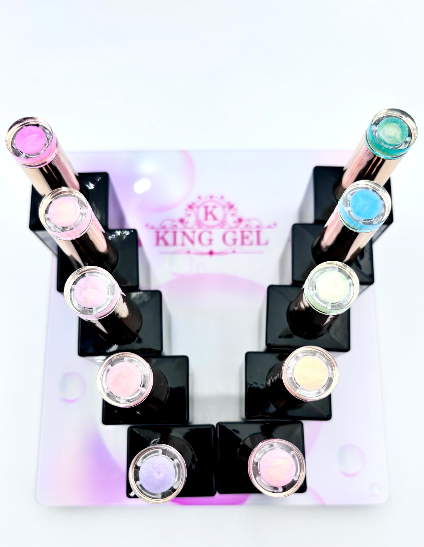 10 Colors Dazzling Gel Collection - KingGel Brand
