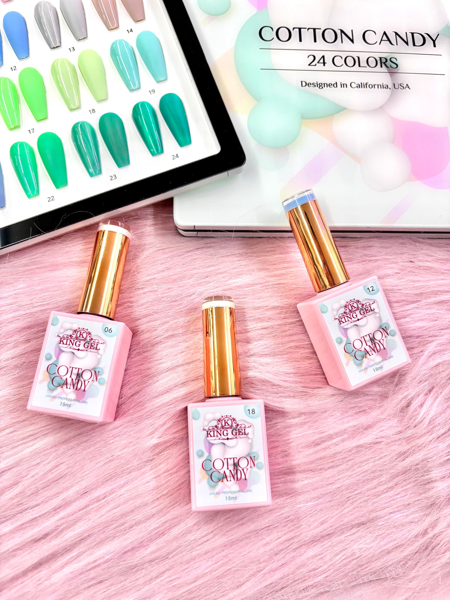 24 colors Cotton Candy Collection - KingGel