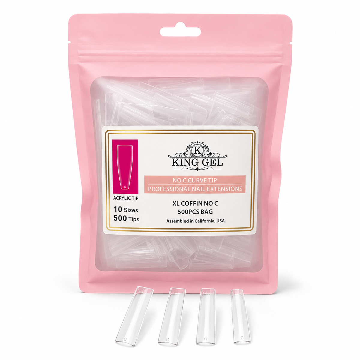 KingGel Acrylic Nails Tip in Bag