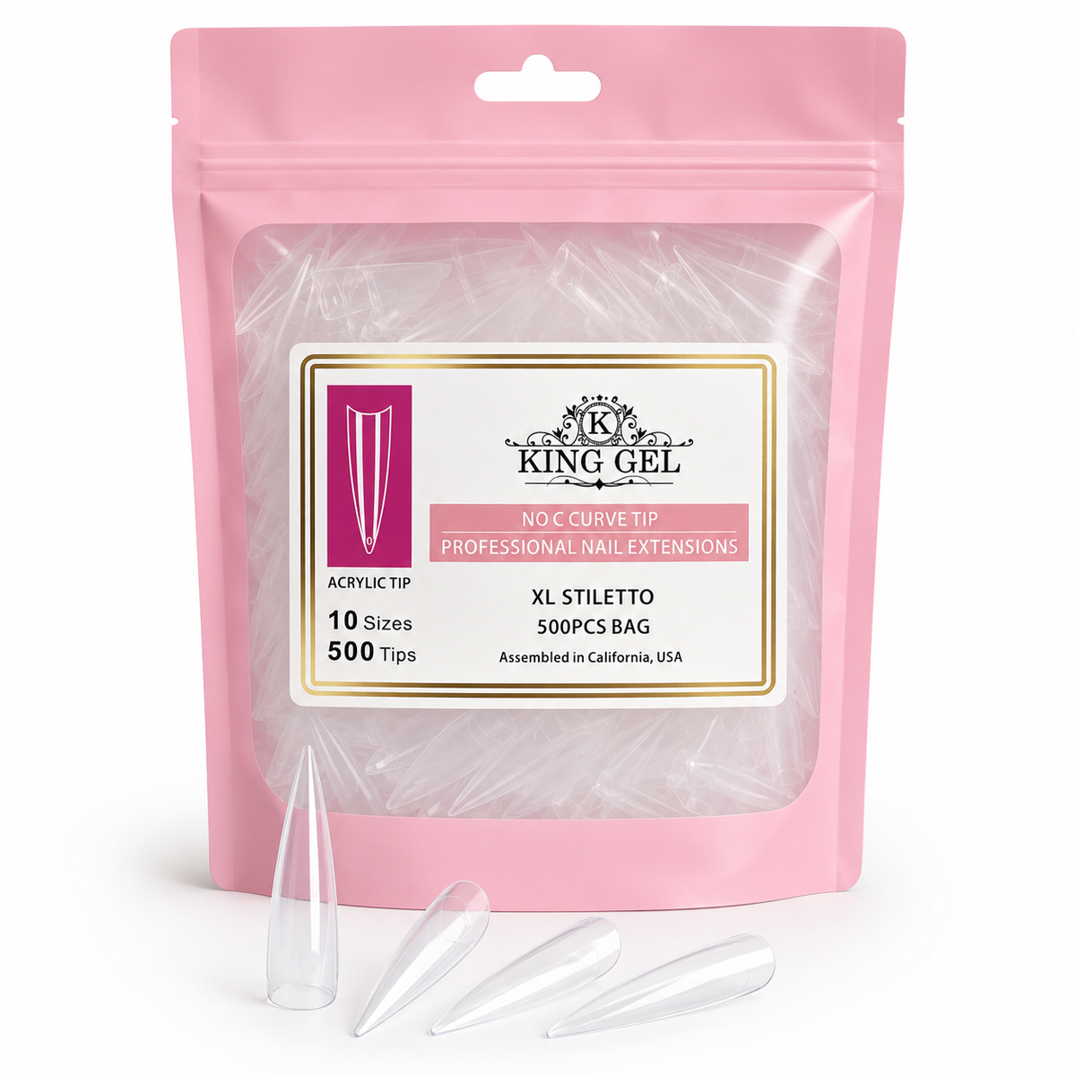 KingGel Acrylic Nails Tip in Bag