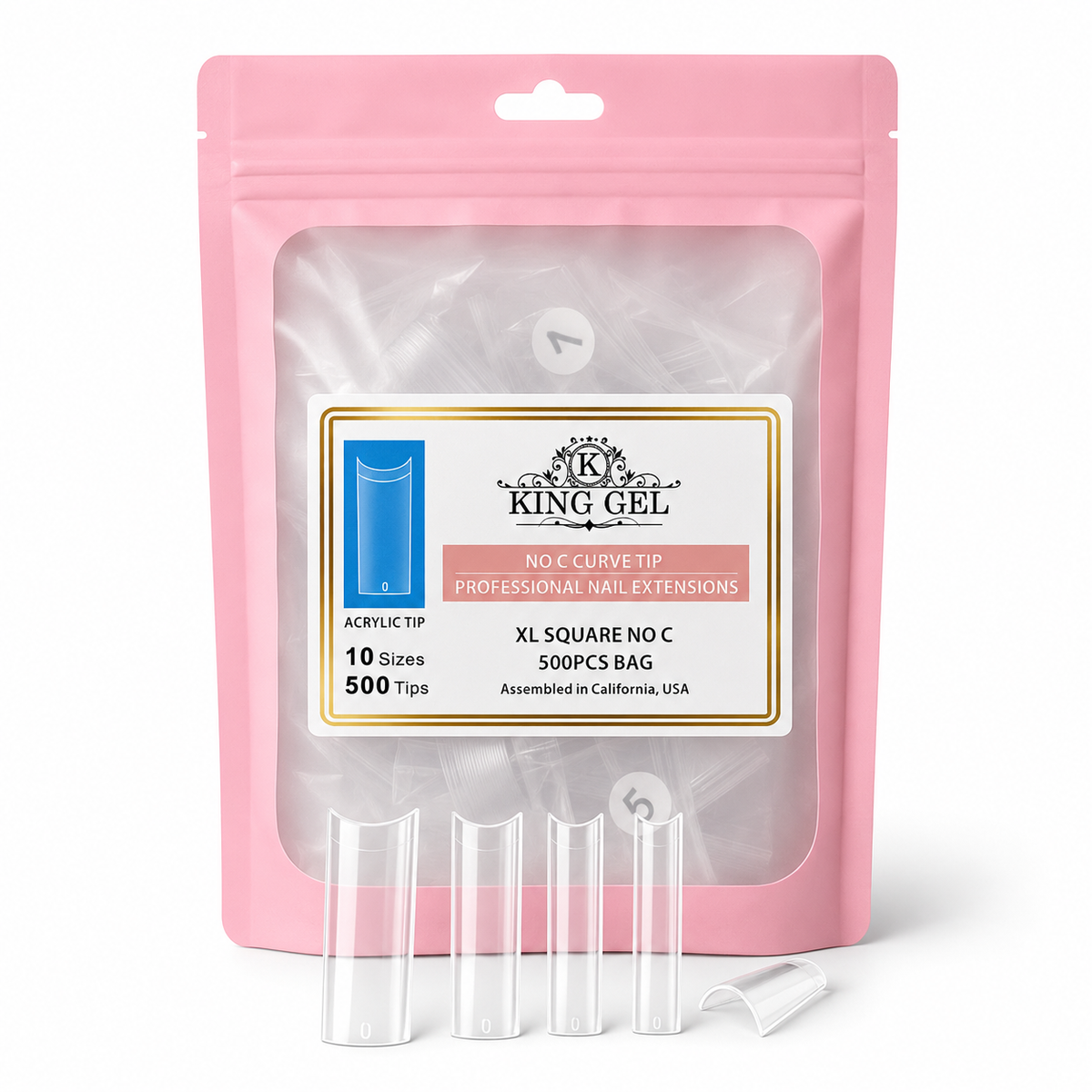 KingGel Acrylic Nails Tip in Bag