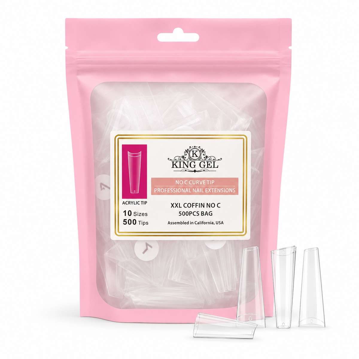 KingGel Acrylic Nails Tip in Bag