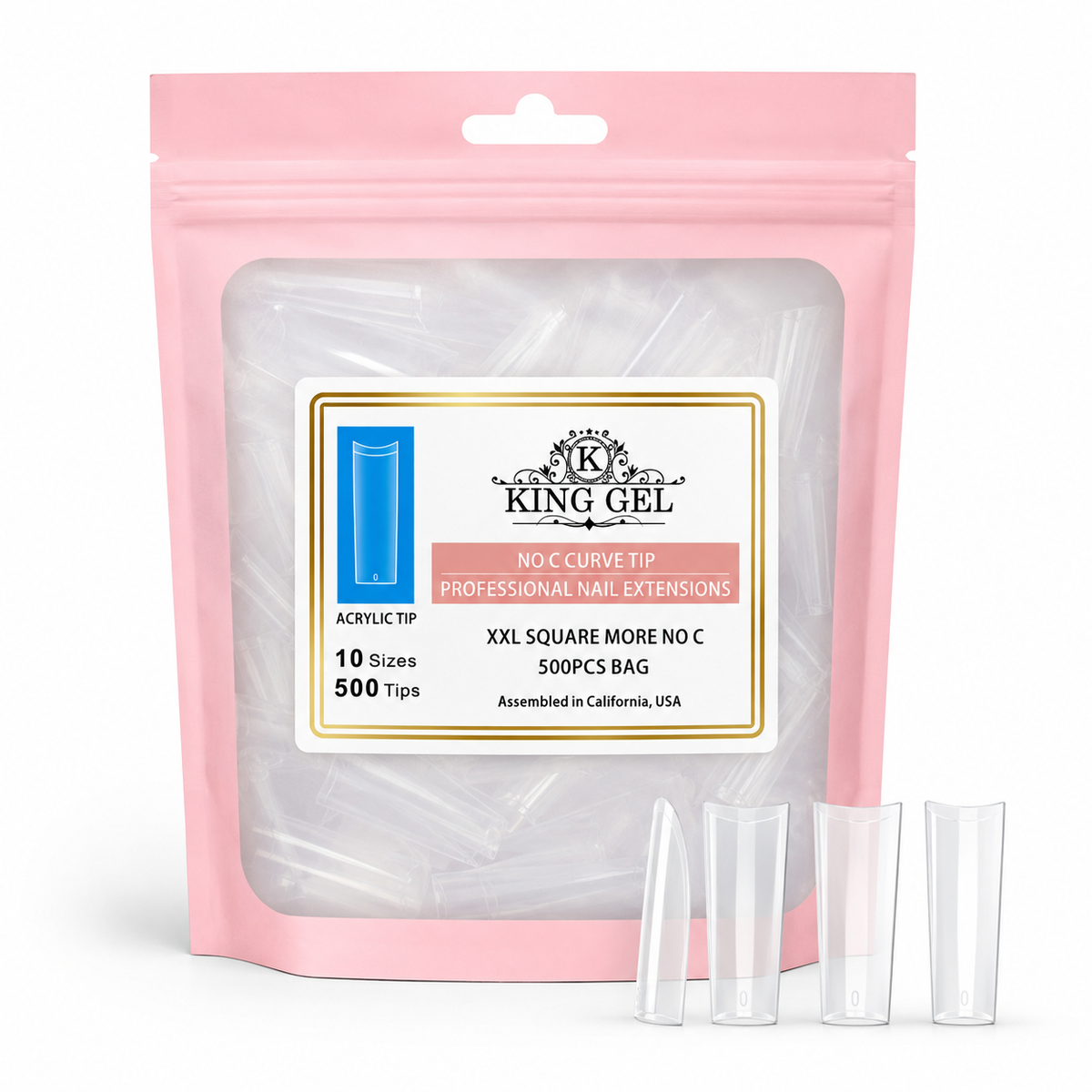 KingGel Acrylic Nails Tip in Bag
