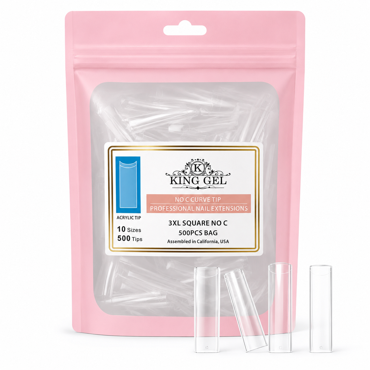 KingGel Acrylic Nails Tip in Bag