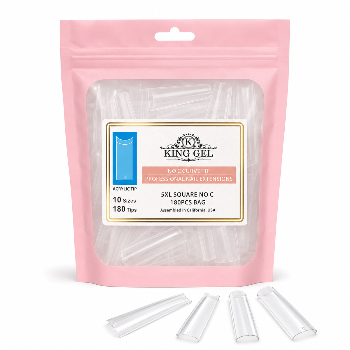 KingGel Acrylic Nails Tip in Bag