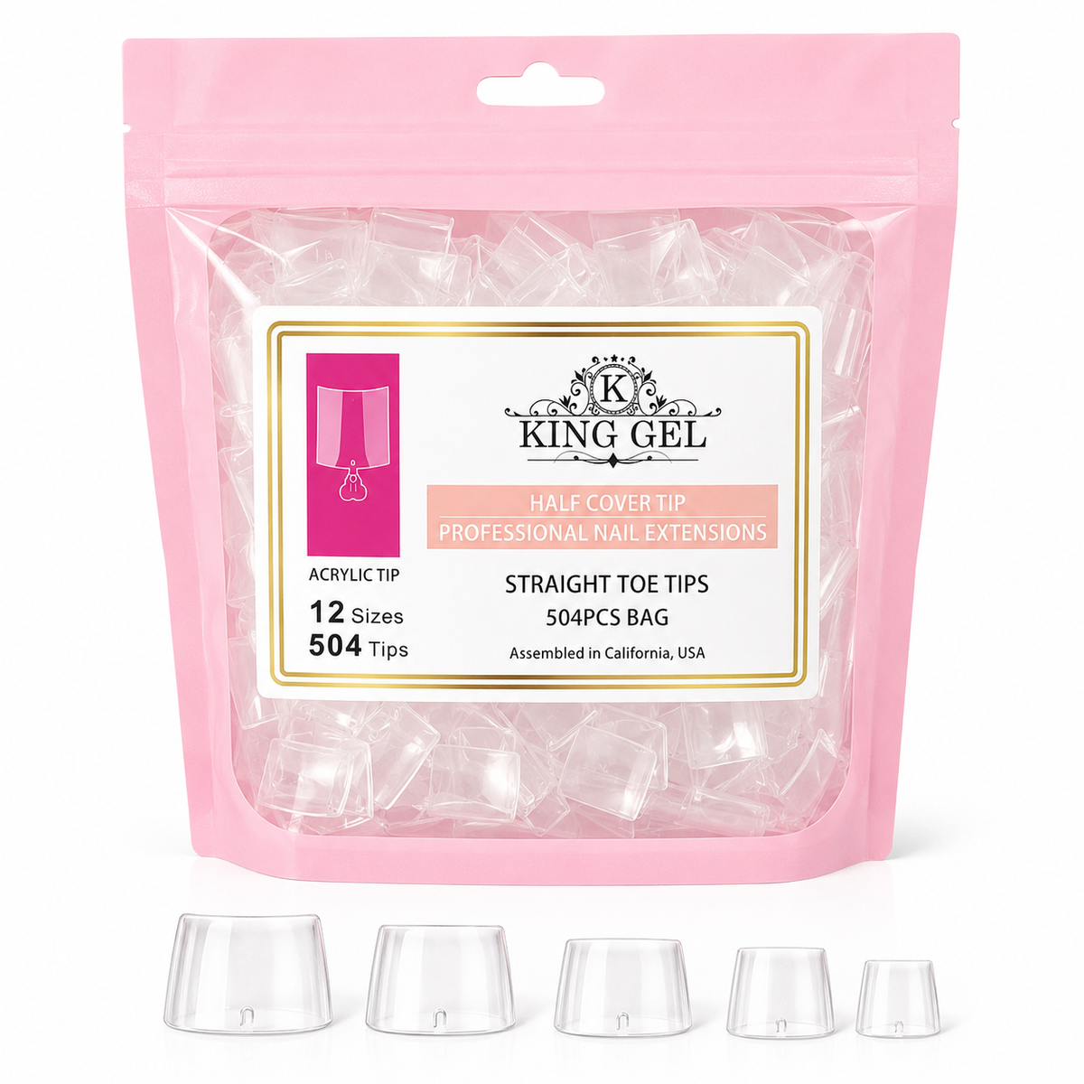 KingGel Acrylic Nails Tip in Bag