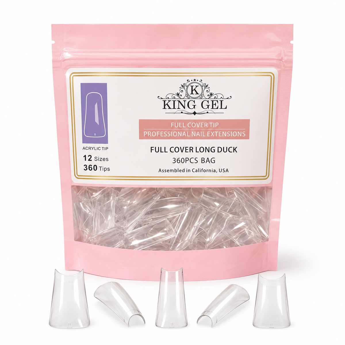 KingGel Acrylic Nails Tip in Bag