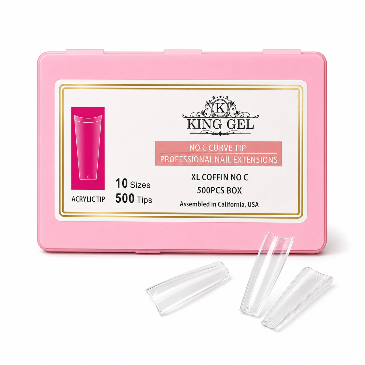 KingGel Acrylic Nails Tip in Box