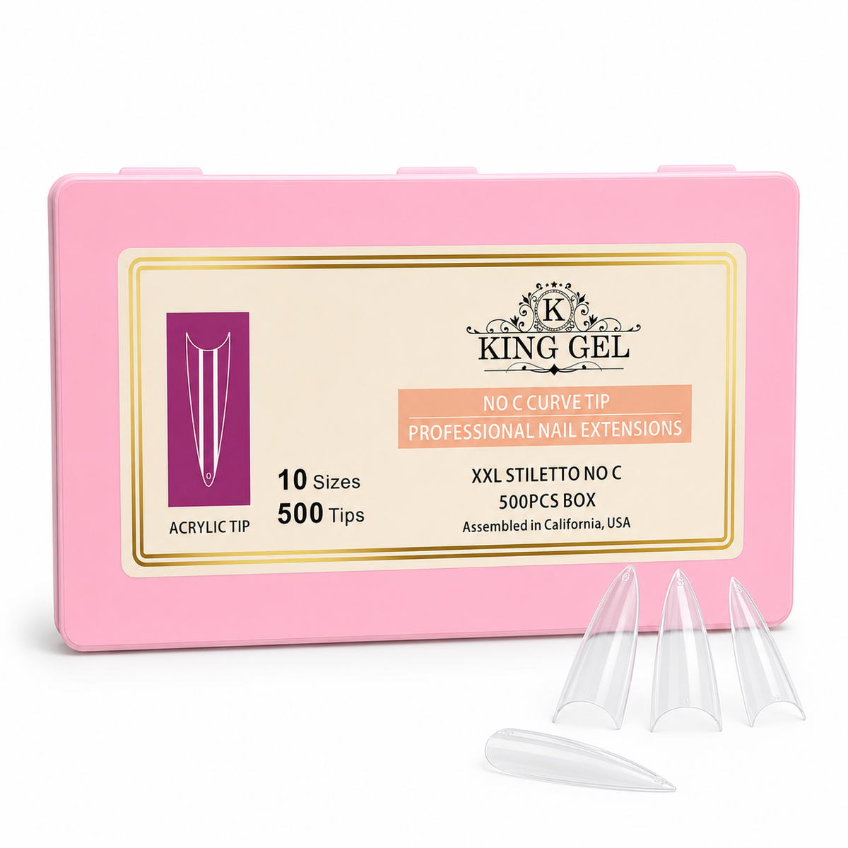 KingGel Acrylic Nails Tip in Box