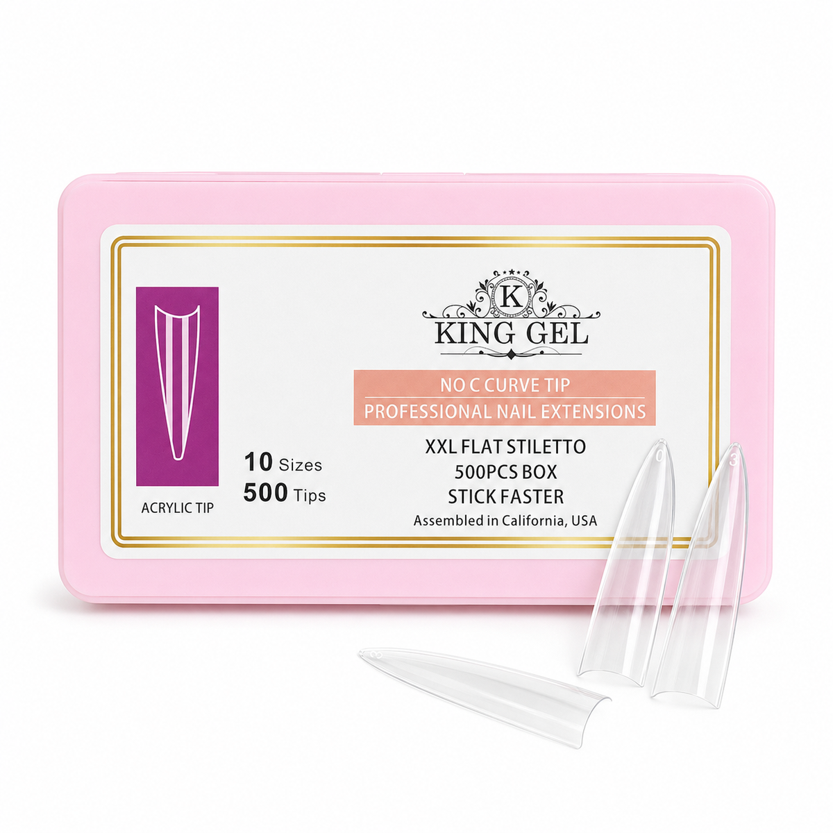 KingGel Acrylic Nails Tip in Box