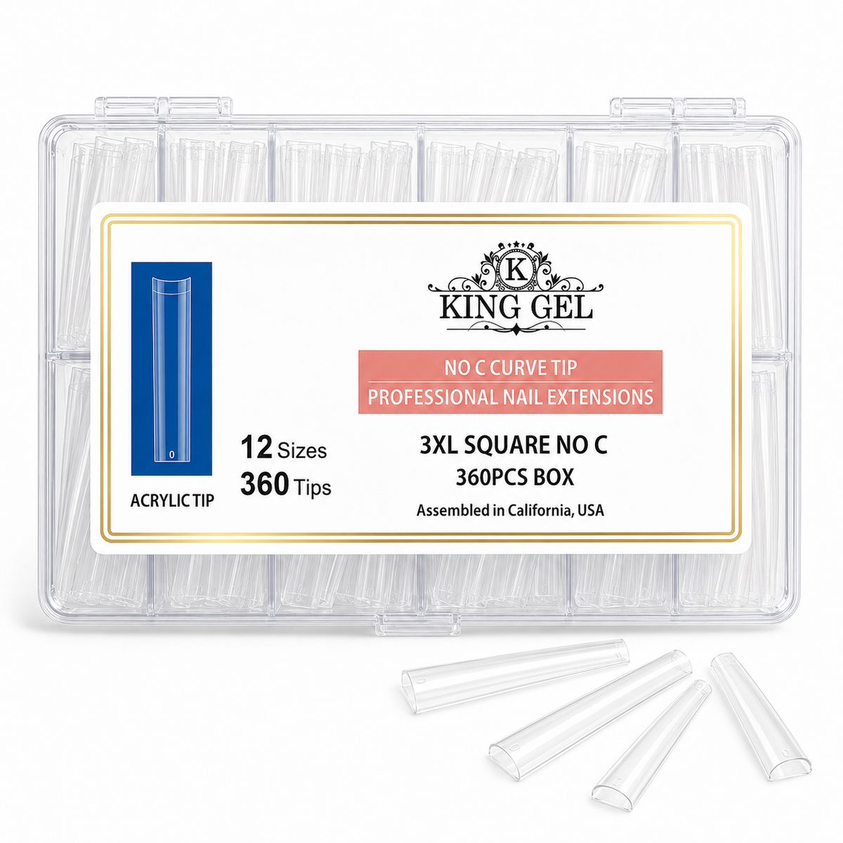 KingGel Acrylic Nails Tip in Box