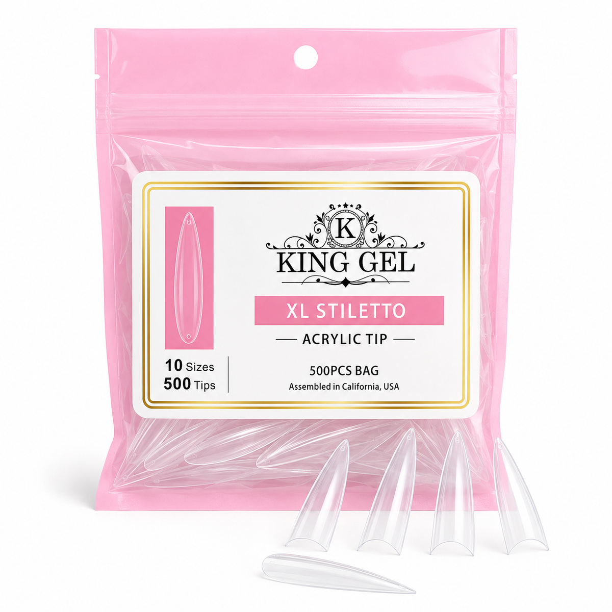 KingGel Acrylic Nails Tip in Box