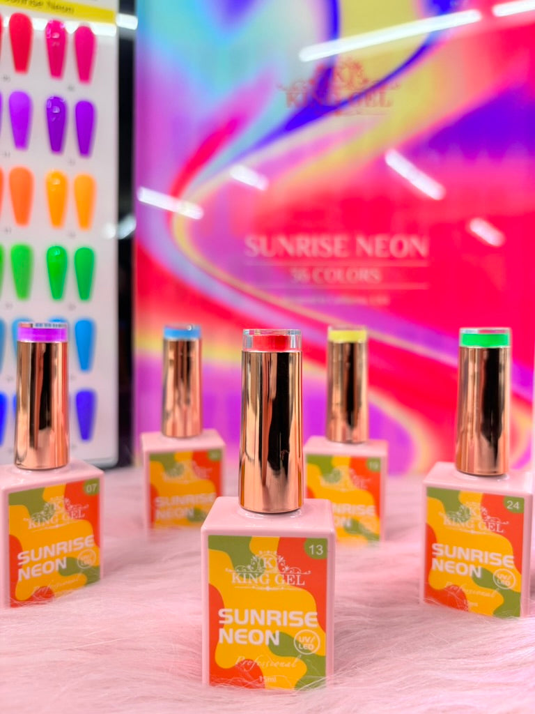 36 Colors Sunrise Neon Gel Collection - KingGel Brand