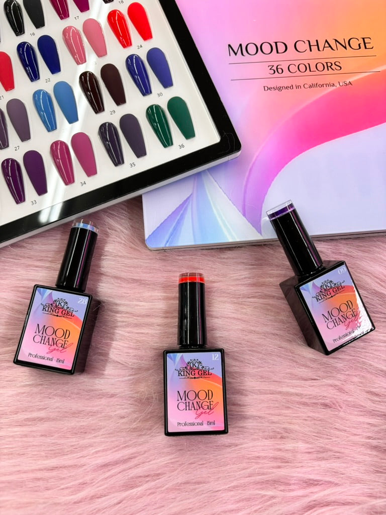 36 Colors Mood Change Gel Collection - KingGel Brand