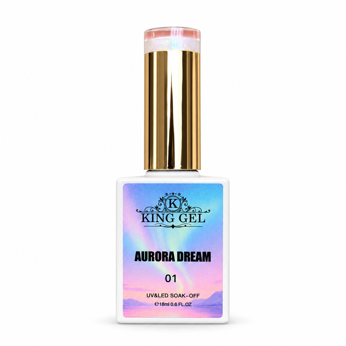 KING GEL Aurora Dream Cateyes bottle studio photo