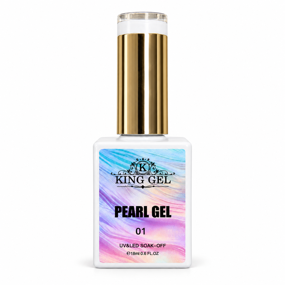 KING GEL Aurora Pearl Gel bottle studio photo