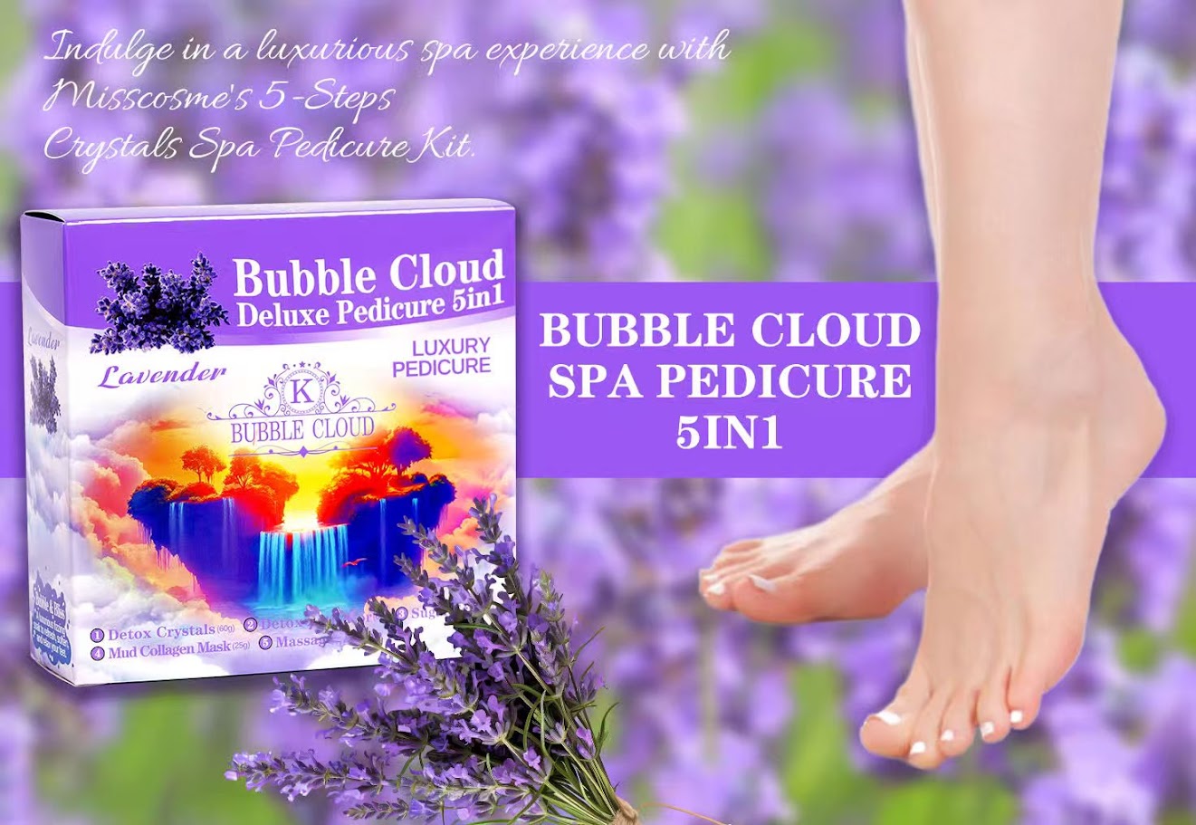 5in1 Bubble Cloud Deluxe Pedicure - Volcanic Eruption