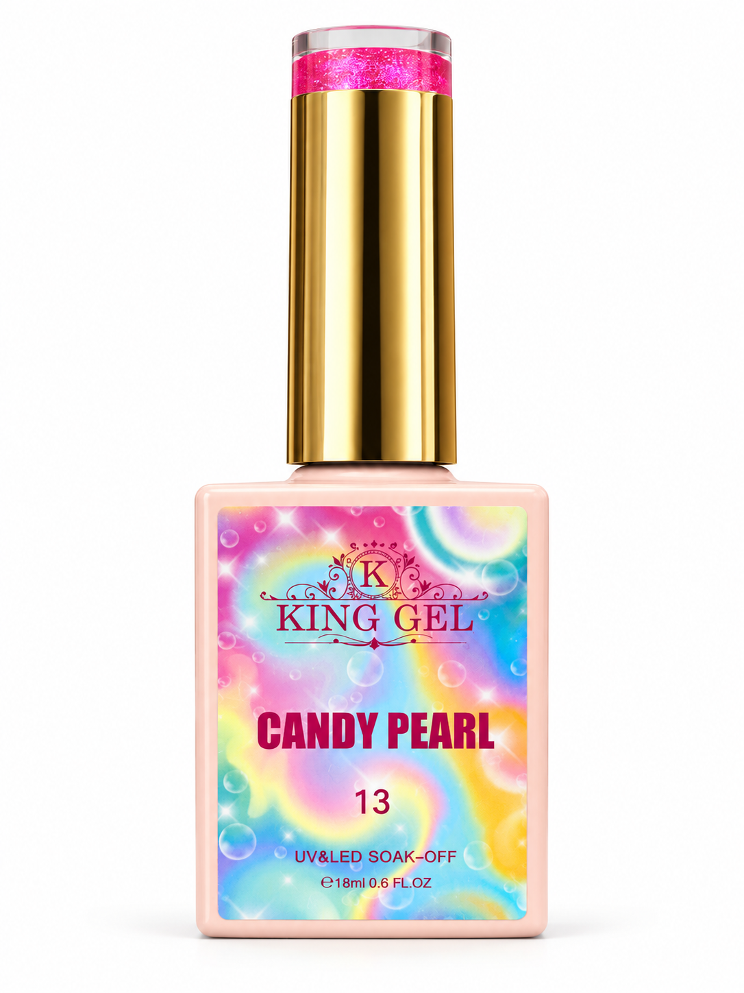 KING GEL Candy Pearl Cateyes bottle studio photo
