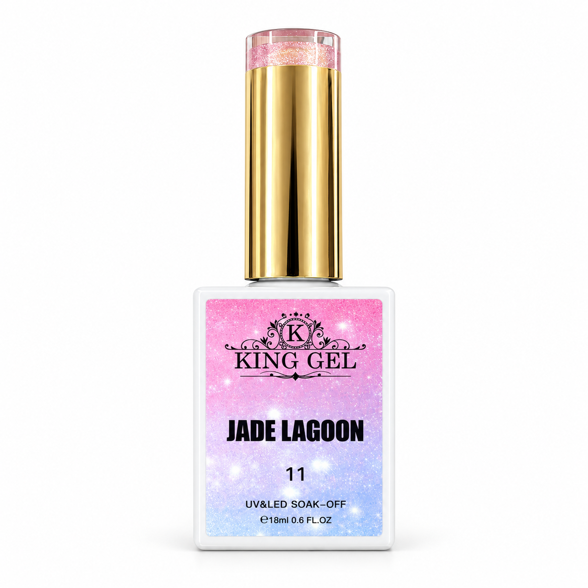 KING GEL Jade Lagoon Cateyes bottle studio photo