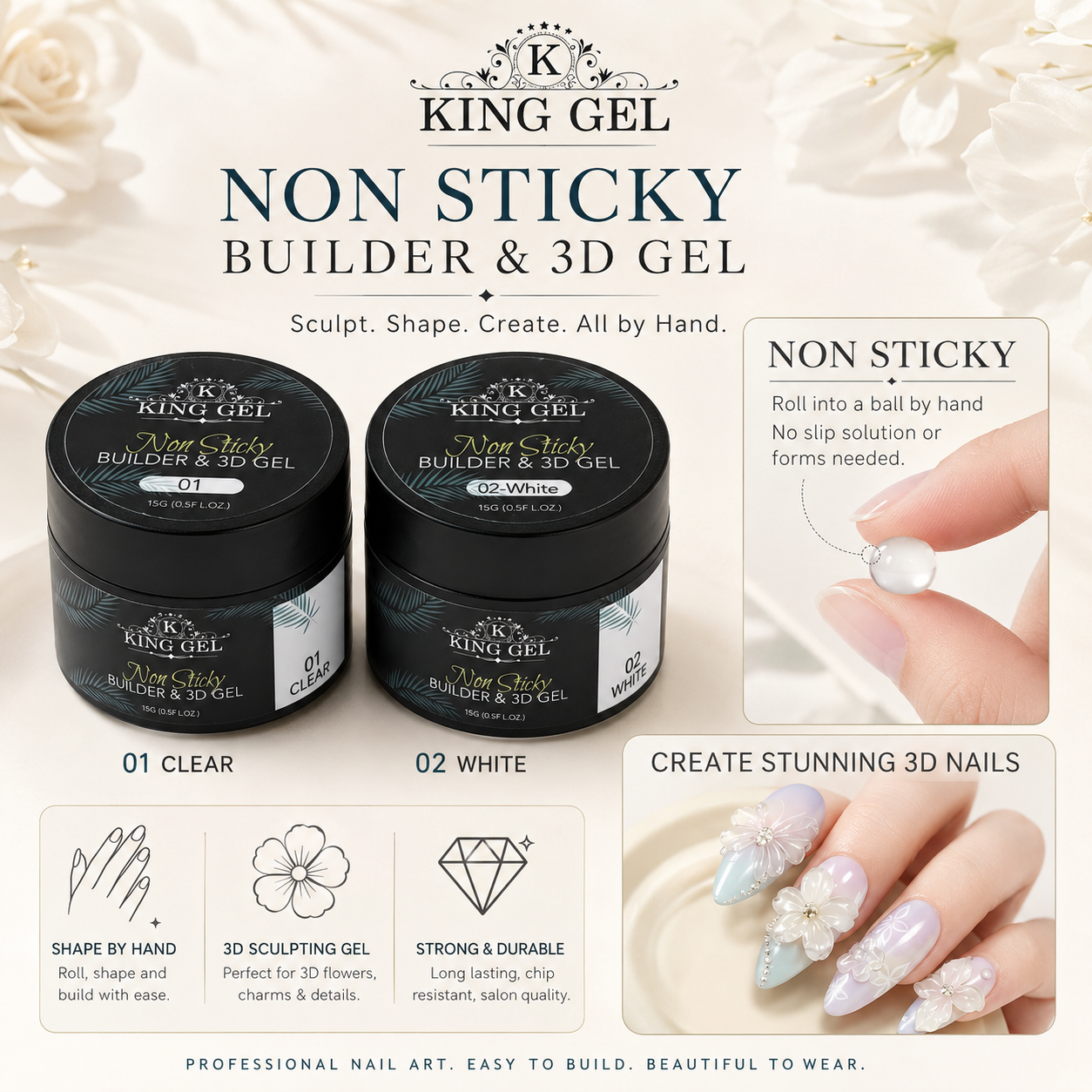 KingGel Non Sticky Builder & 3D Gel - Overview