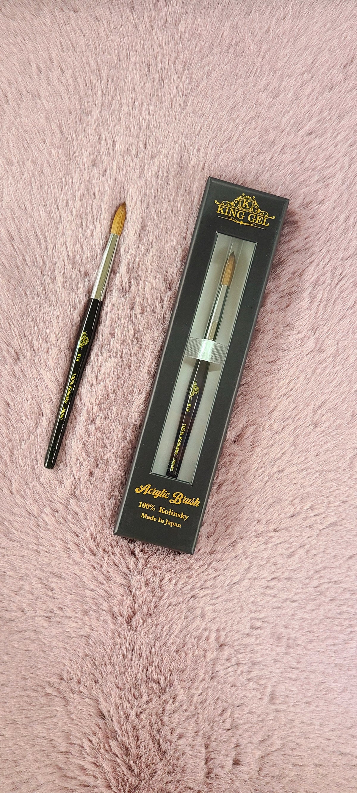 KingGel Kolinsky Acrylic Nail Brush