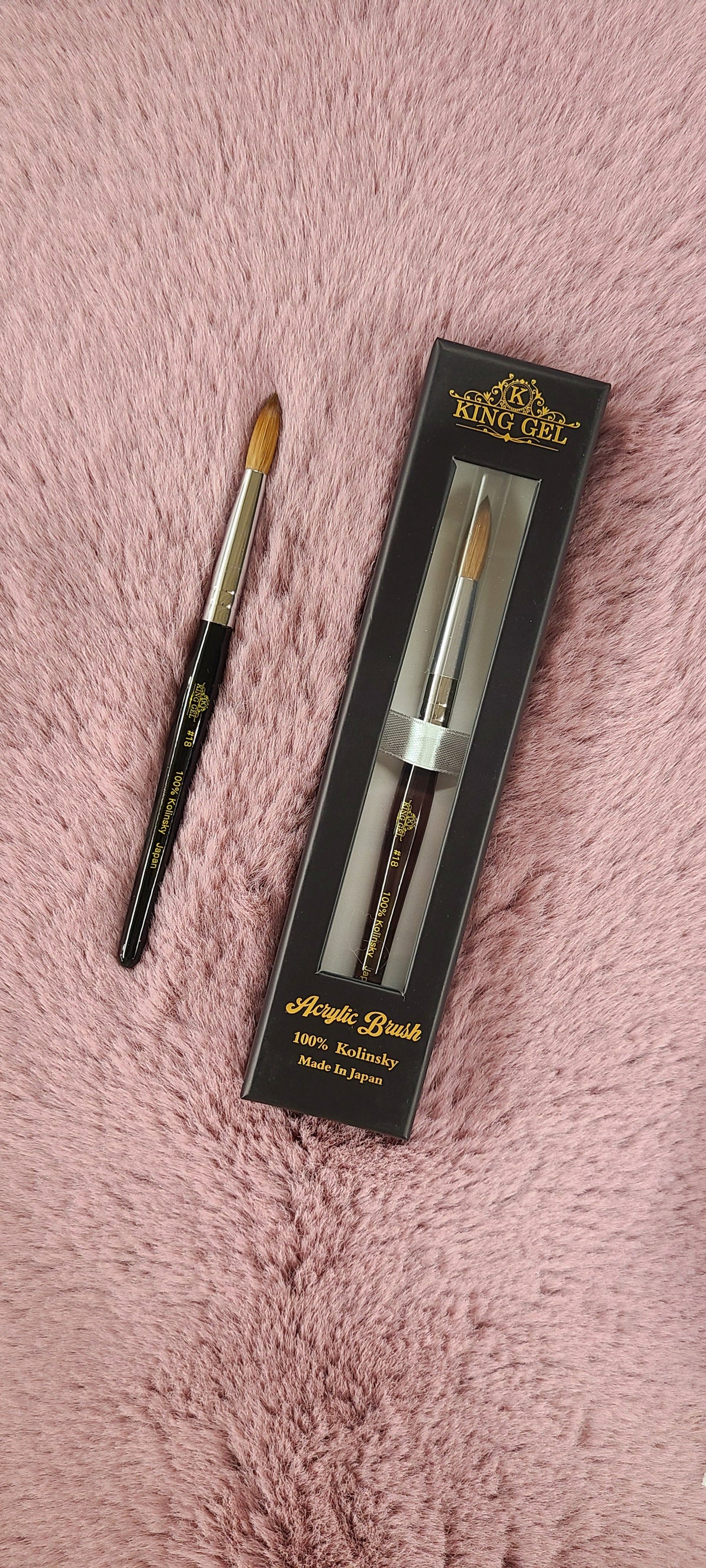 KingGel Kolinsky Acrylic Nail Brush