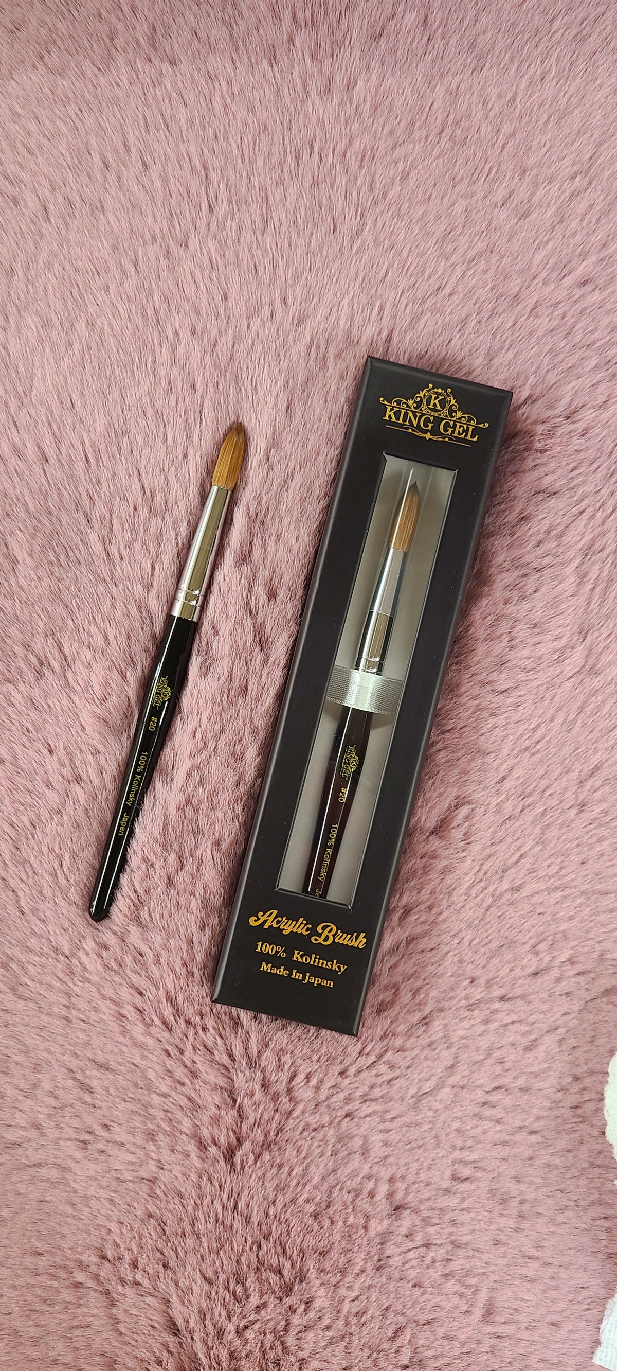 KingGel Kolinsky Acrylic Nail Brush