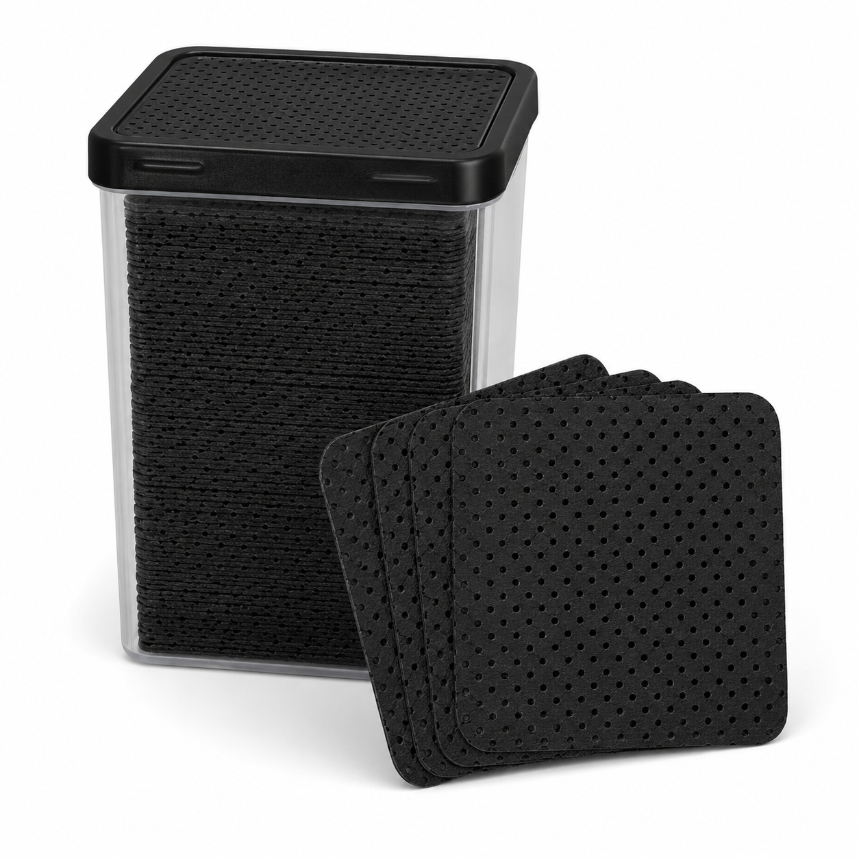 Lint Free Nail Wipes - Black