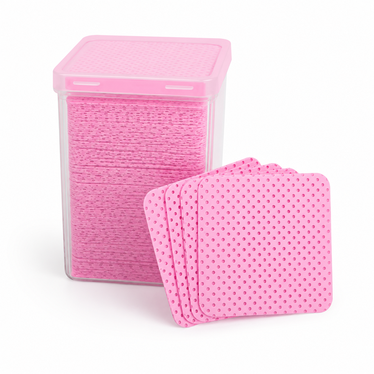 Lint Free Nail Wipes - Pink