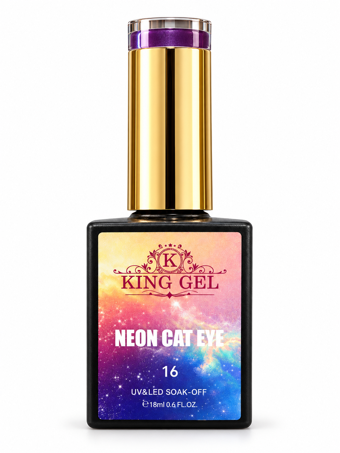 KING GEL Neon Cateyes bottle studio photo